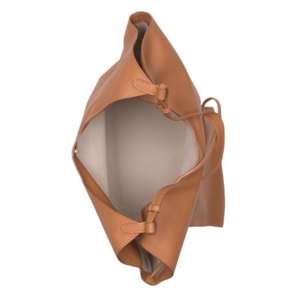 VIOLA CASTELLANI Made In Italy Leather Oval Bottom Hobo - Picture 2 of 3